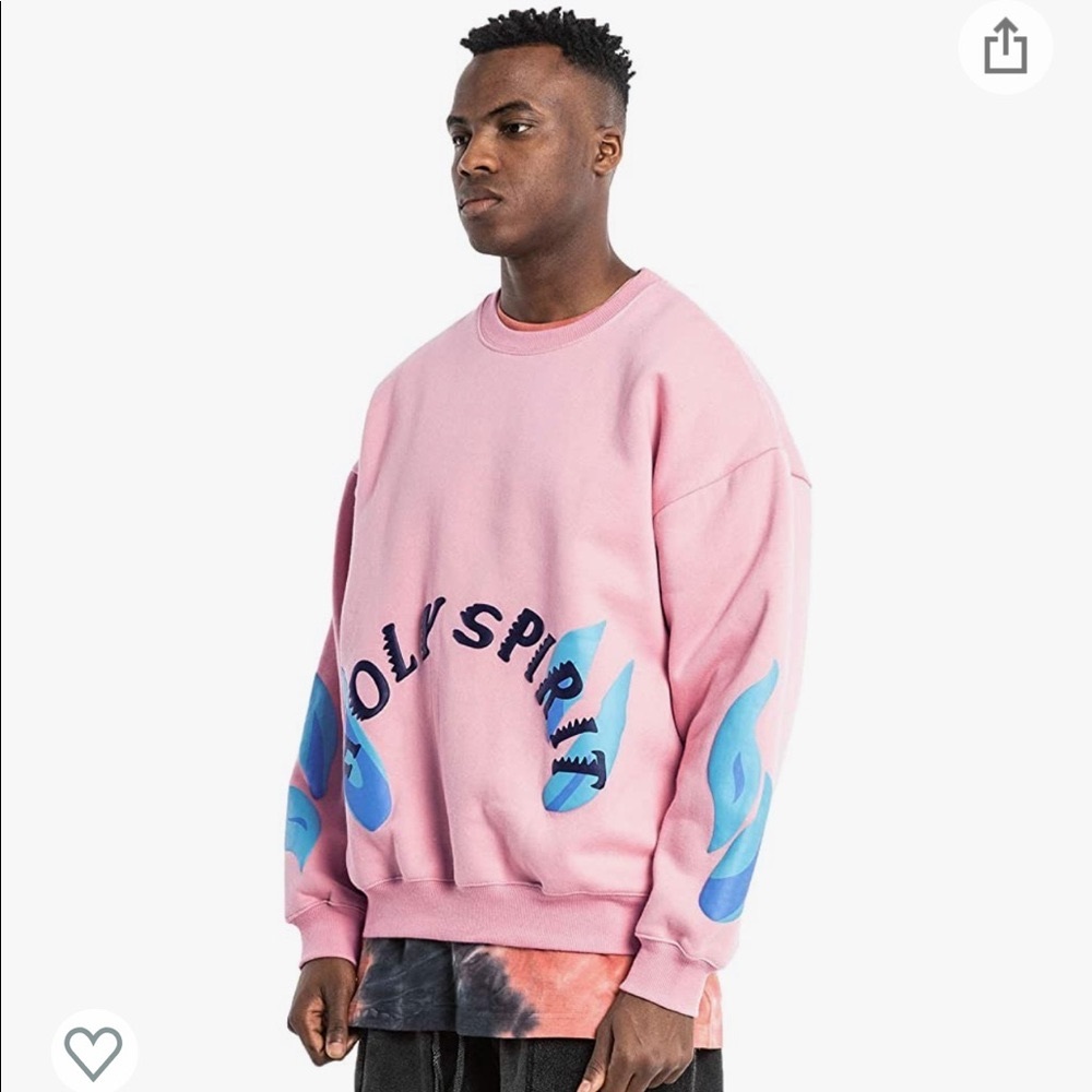 Pink Sunday Service Holy Spirit Crewneck
